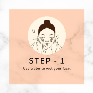 how to use scrub step 1