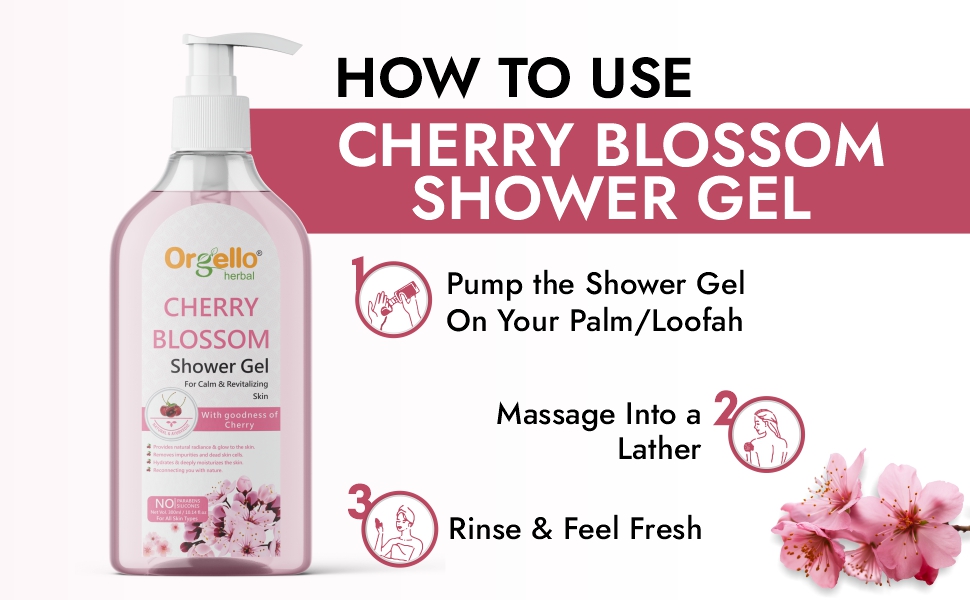 cherry blossom shower gel 4